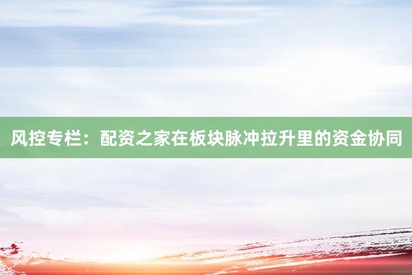 风控专栏：配资之家在板块脉冲拉升里的资金协同