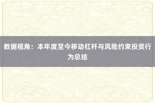 数据视角：本年度至今移动杠杆与风险约束投资行为总结