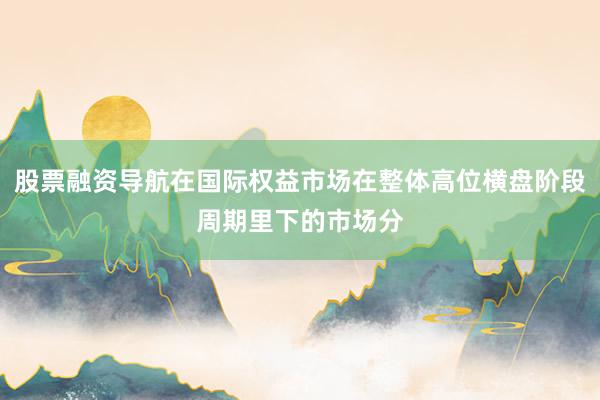 股票融资导航在国际权益市场在整体高位横盘阶段周期里下的市场分