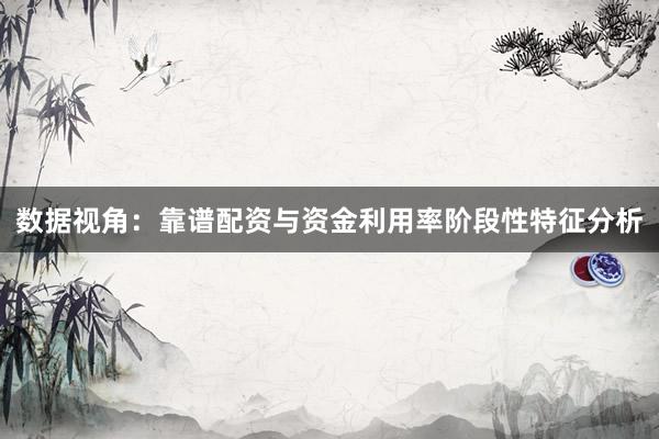 数据视角：靠谱配资与资金利用率阶段性特征分析