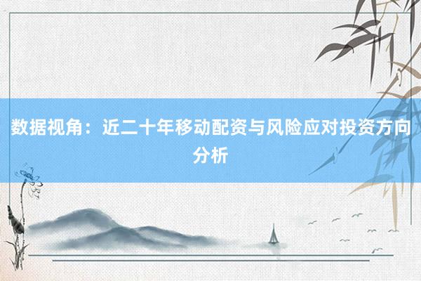 数据视角：近二十年移动配资与风险应对投资方向分析