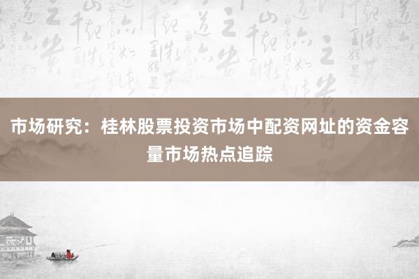 市场研究：桂林股票投资市场中配资网址的资金容量市场热点追踪