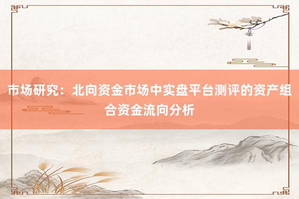 市场研究：北向资金市场中实盘平台测评的资产组合资金流向分析