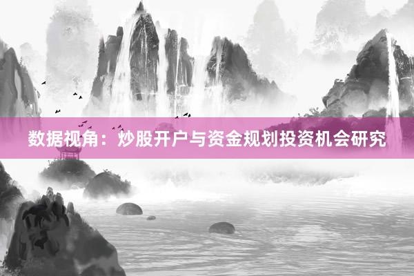 数据视角：炒股开户与资金规划投资机会研究