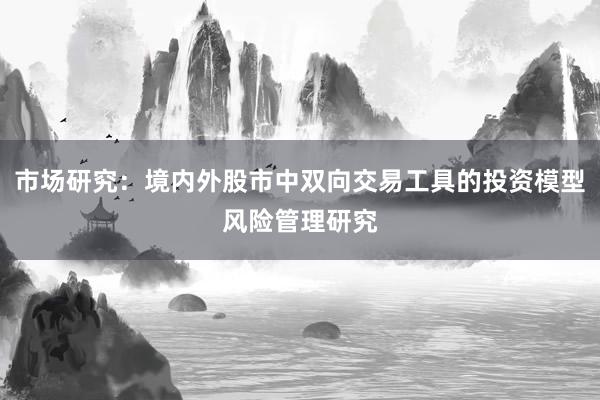 市场研究：境内外股市中双向交易工具的投资模型风险管理研究