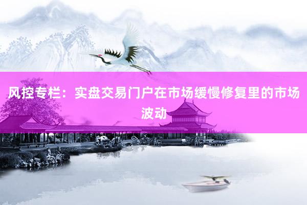风控专栏：实盘交易门户在市场缓慢修复里的市场波动
