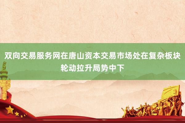 双向交易服务网在唐山资本交易市场处在复杂板块轮动拉升局势中下