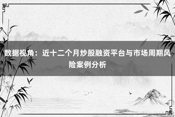 数据视角：近十二个月炒股融资平台与市场周期风险案例分析