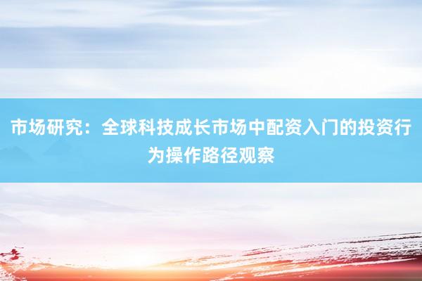 市场研究：全球科技成长市场中配资入门的投资行为操作路径观察