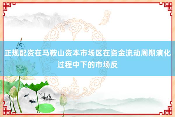 正规配资在马鞍山资本市场区在资金流动周期演化过程中下的市场反