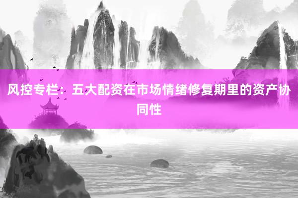 风控专栏：五大配资在市场情绪修复期里的资产协同性