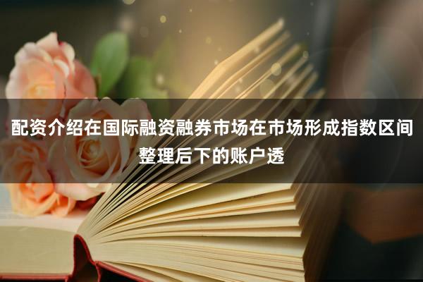 配资介绍在国际融资融券市场在市场形成指数区间整理后下的账户透