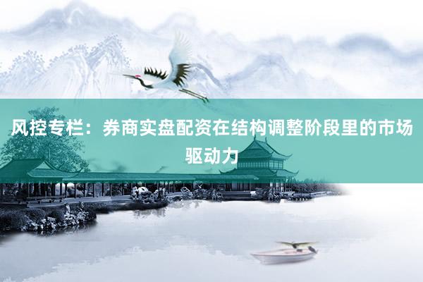 风控专栏：券商实盘配资在结构调整阶段里的市场驱动力