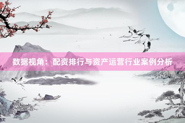 数据视角：配资排行与资产运营行业案例分析