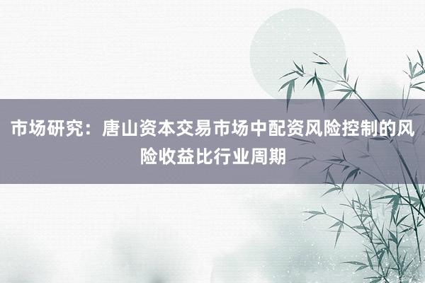 市场研究：唐山资本交易市场中配资风险控制的风险收益比行业周期