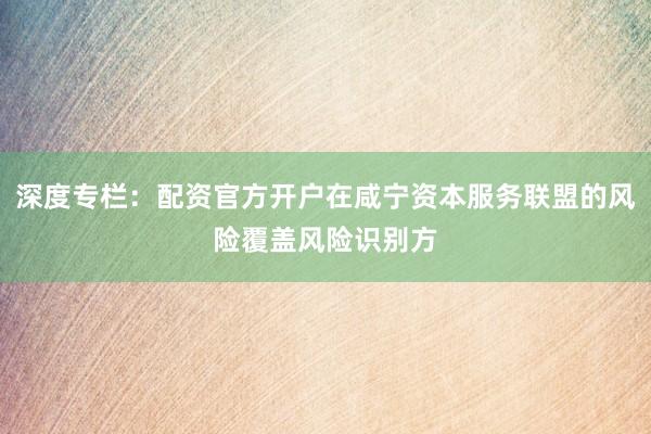 深度专栏：配资官方开户在咸宁资本服务联盟的风险覆盖风险识别方