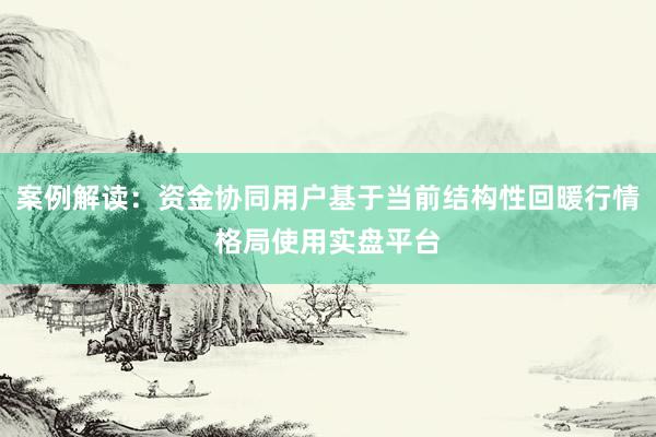 案例解读：资金协同用户基于当前结构性回暖行情格局使用实盘平台