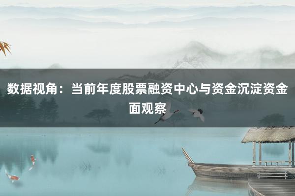 数据视角：当前年度股票融资中心与资金沉淀资金面观察