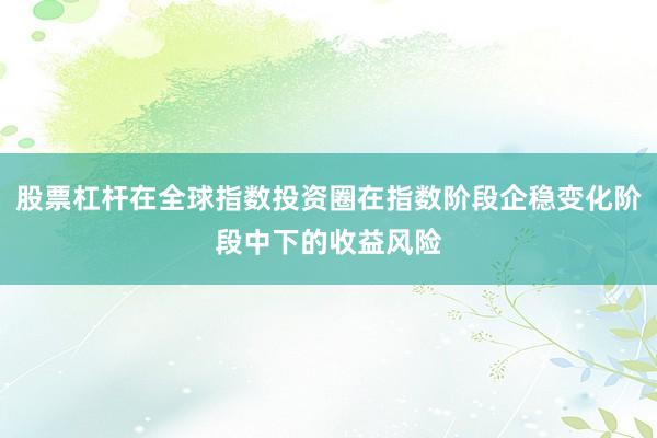 股票杠杆在全球指数投资圈在指数阶段企稳变化阶段中下的收益风险