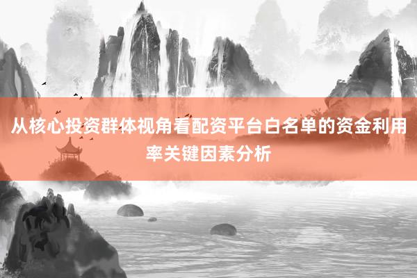 从核心投资群体视角看配资平台白名单的资金利用率关键因素分析