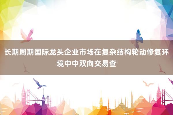 长期周期国际龙头企业市场在复杂结构轮动修复环境中中双向交易查