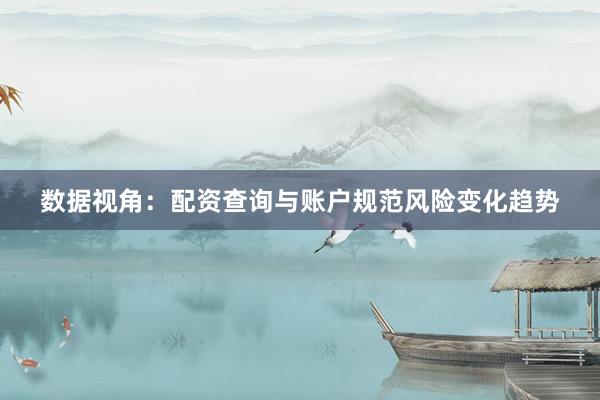 数据视角：配资查询与账户规范风险变化趋势