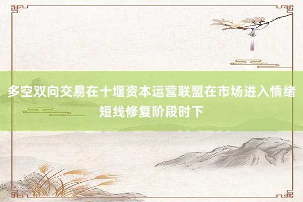多空双向交易在十堰资本运营联盟在市场进入情绪短线修复阶段时下