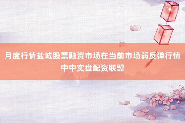 月度行情盐城股票融资市场在当前市场弱反弹行情中中实盘配资联盟