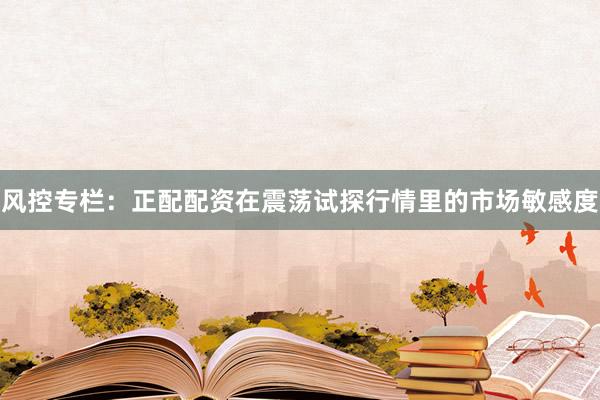风控专栏：正配配资在震荡试探行情里的市场敏感度