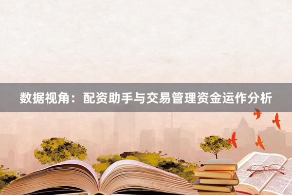 数据视角：配资助手与交易管理资金运作分析