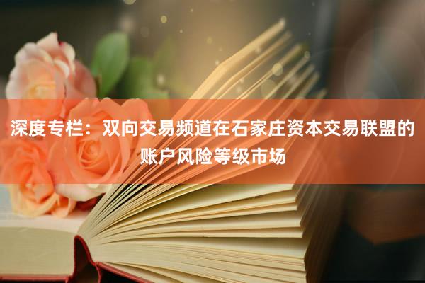 深度专栏：双向交易频道在石家庄资本交易联盟的账户风险等级市场