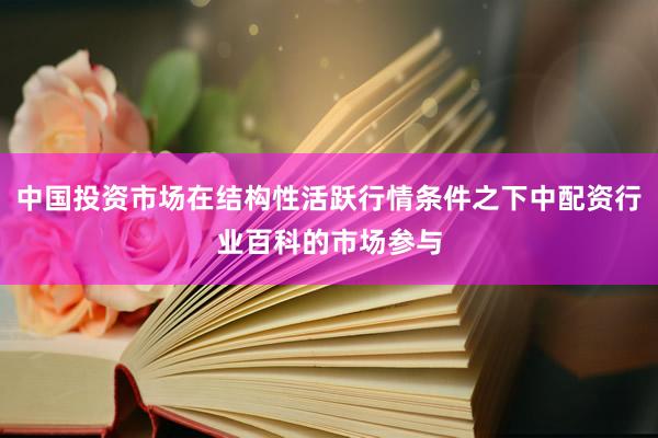 中国投资市场在结构性活跃行情条件之下中配资行业百科的市场参与