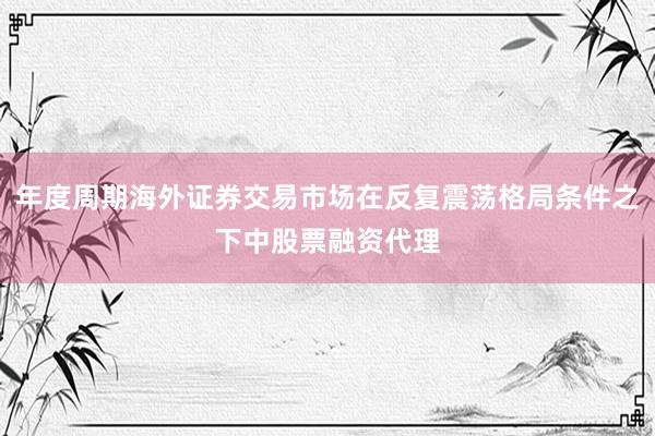 年度周期海外证券交易市场在反复震荡格局条件之下中股票融资代理