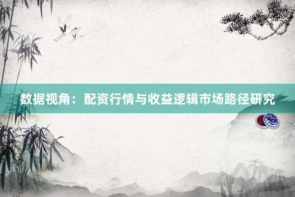 数据视角：配资行情与收益逻辑市场路径研究