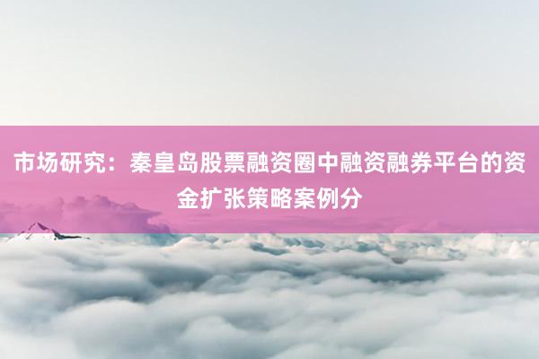 市场研究：秦皇岛股票融资圈中融资融券平台的资金扩张策略案例分