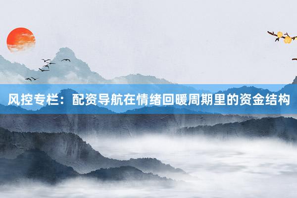 风控专栏：配资导航在情绪回暖周期里的资金结构