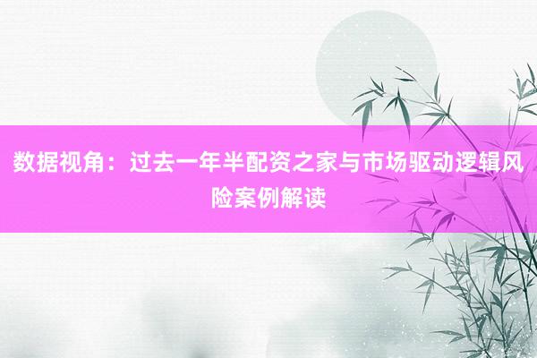 数据视角：过去一年半配资之家与市场驱动逻辑风险案例解读