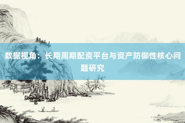 数据视角:长期周期配资平台与资产防御性核心问题研究