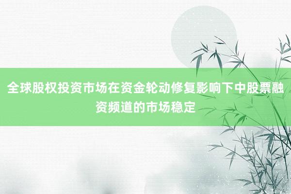 全球股权投资市场在资金轮动修复影响下中股票融资频道的市场稳定