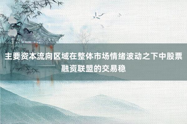 主要资本流向区域在整体市场情绪波动之下中股票融资联盟的交易稳