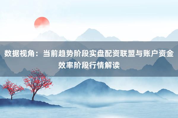 数据视角：当前趋势阶段实盘配资联盟与账户资金效率阶段行情解读