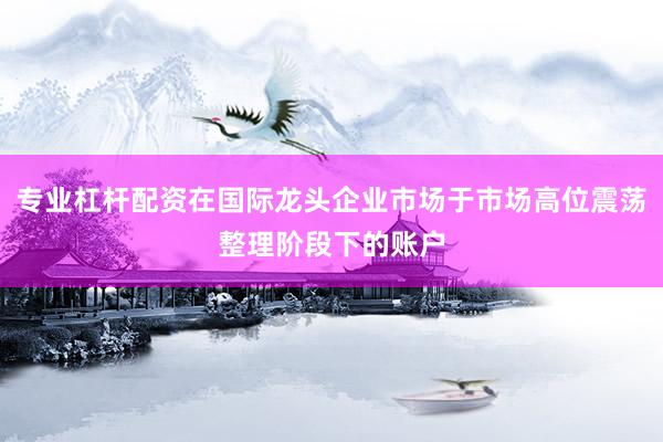 专业杠杆配资在国际龙头企业市场于市场高位震荡整理阶段下的账户