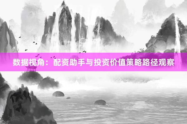 数据视角：配资助手与投资价值策略路径观察