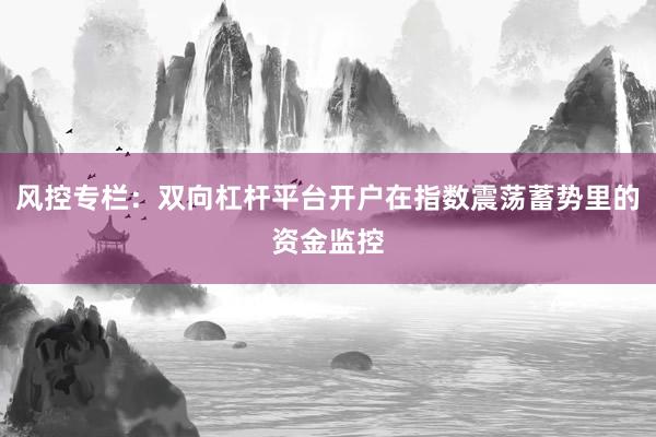 风控专栏：双向杠杆平台开户在指数震荡蓄势里的资金监控