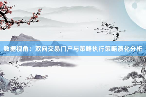 数据视角：双向交易门户与策略执行策略演化分析