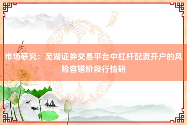 市场研究：芜湖证券交易平台中杠杆配资开户的风险容错阶段行情研