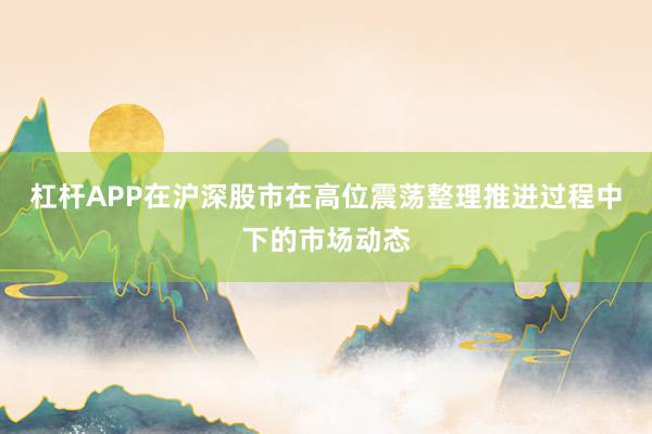 杠杆APP在沪深股市在高位震荡整理推进过程中下的市场动态
