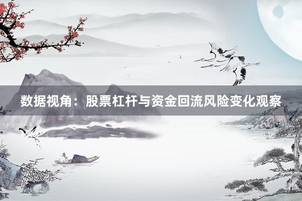 数据视角：股票杠杆与资金回流风险变化观察
