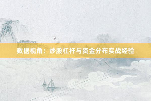数据视角：炒股杠杆与资金分布实战经验