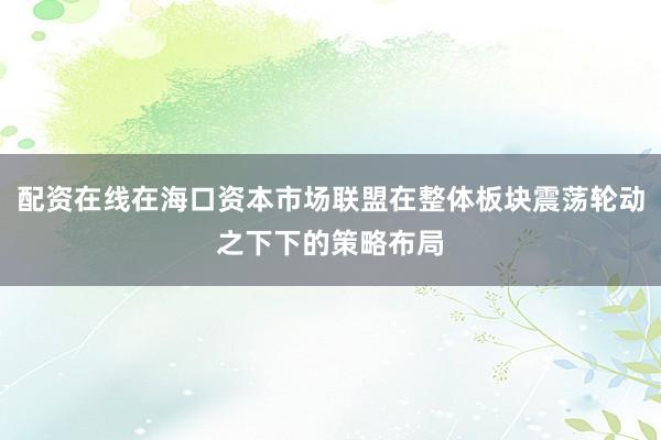 配资在线在海口资本市场联盟在整体板块震荡轮动之下下的策略布局